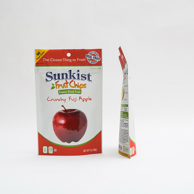 1OZ Apple sec Chips Stand Up Pouch Bag avec l'emballage fait sur commande 0 de sac de fermeture éclair de serrure de fermeture éclair